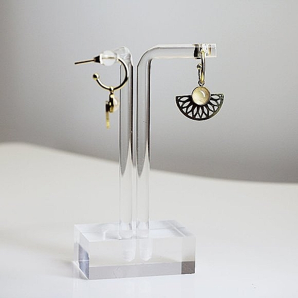 Earrings / 100% high quality stainless steel / hypoallergenic - Picture 3 of 3